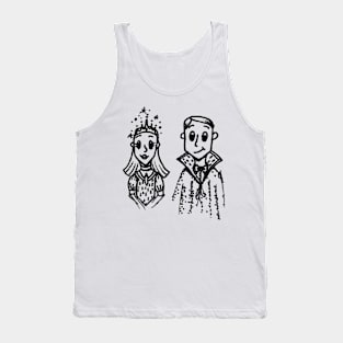 Royal Prince and Princess Doodle Tank Top